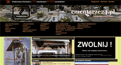 Desktop Screenshot of cmentarze24.pl