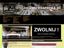 Tablet Screenshot of cmentarze24.pl
